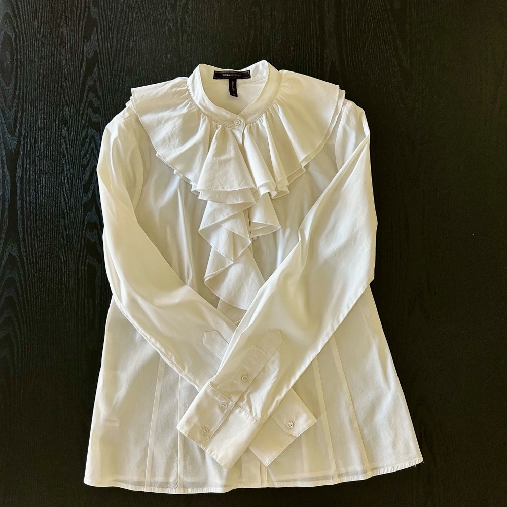 BCBG Maxazria ROMANTIC Women's Ruffle blouse